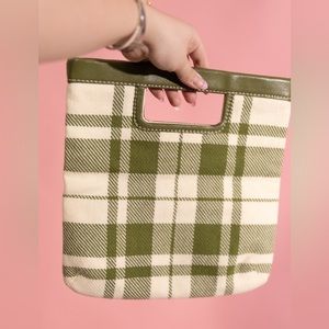 Banana Republic Wool Plaid Clutch